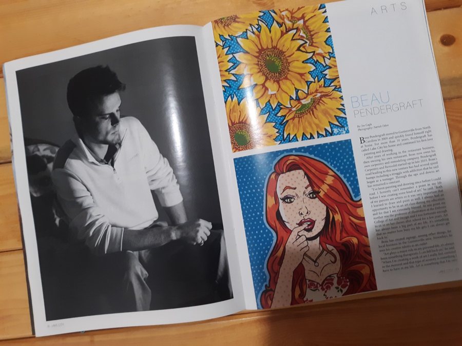 Magazine spread